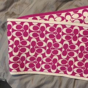 Reversible pink coach scarf